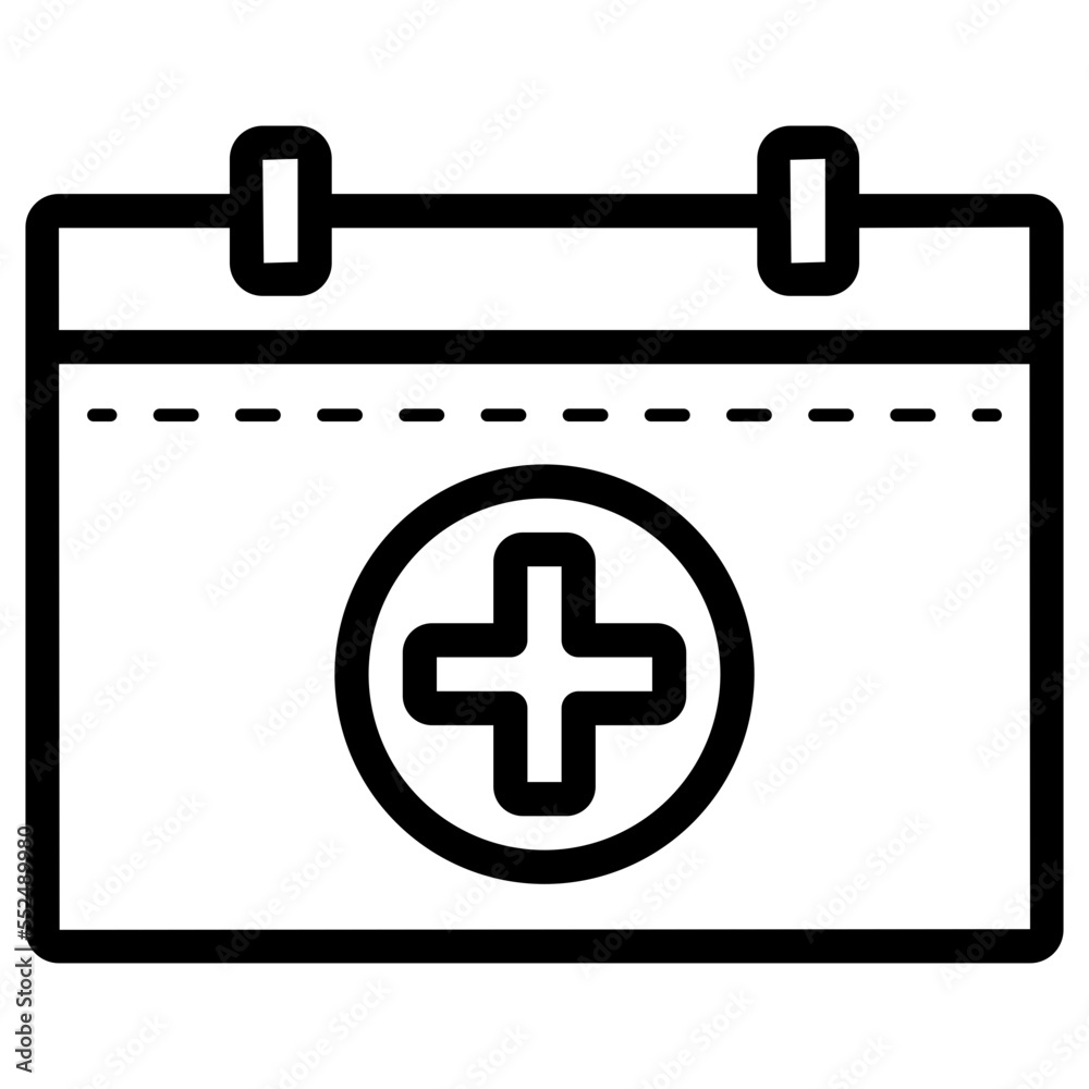 Obraz premium medical schedule icon