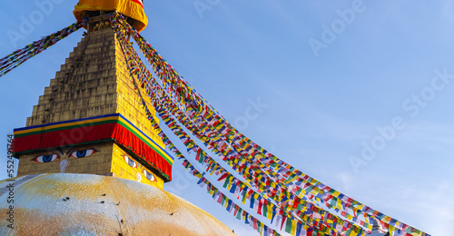 Boudhanath Great Stupa, the largest buddhist stupas in Kathmandu, Nepal