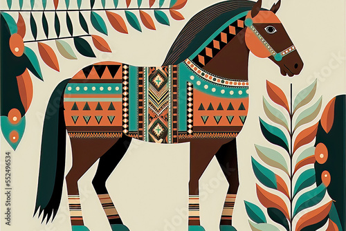 horse illustration-2 , inspired by American Indian Horse