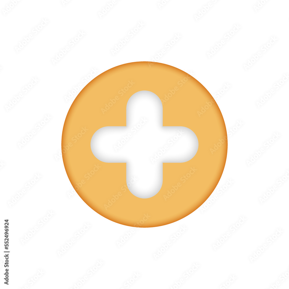 Add, plus, medical cross round button. 3d vector icon. Cartoon minimal style. Add, plus, medical cross round button. 3d vector icon. Cartoon minimal style.