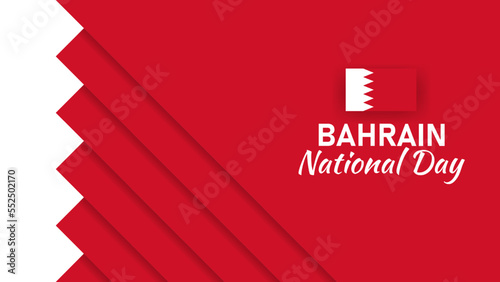 abstract red background with Bahrian flag to celebrate national day