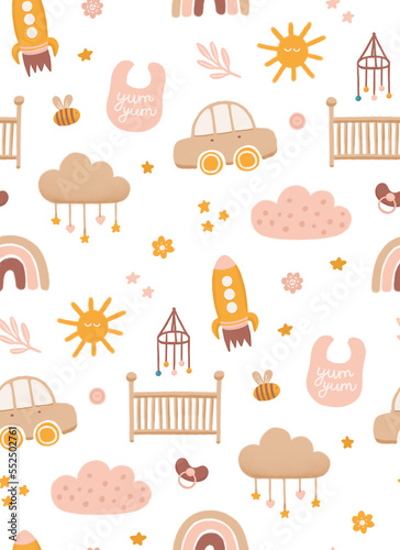 Baby gentle pattern for boy...