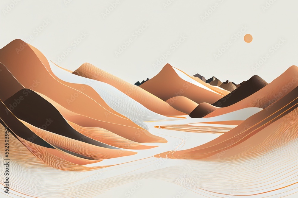 mountains, sand, twisted lines, abstract art, yellow white, home decoration, artwork, art painting, background,illustration mountains, sand, twisted lines, abstract art, yellow white, home decoration, artwork, art painting, background,illustration