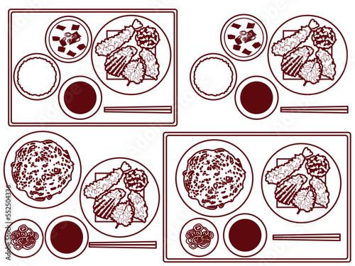 天ぷら定食L