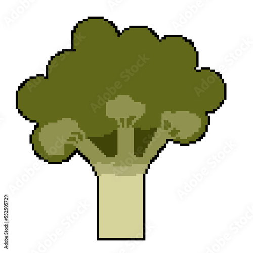 pixel icon proper nutrition vegetable broccoli