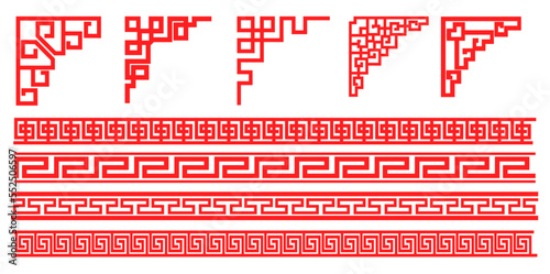 Pattern frame Chinese traditional style vector illustration