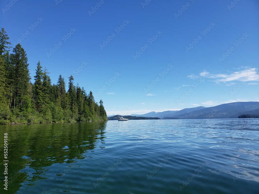 Lake view on a clear day