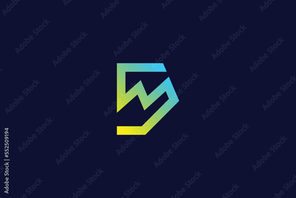 Letter SM Marketing Logo Design Template Letter SM Marketing Logo Design Template