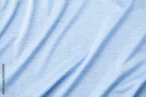 Blue sport fabric texture background, sportwear cloth