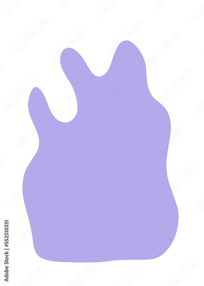 Pastel Abstract Shapes Blob Graphic 