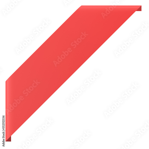Corner tag. Corner label. 3D illustration. Free Download Corner tag. Corner label. 3D illustration. - GFXLoad