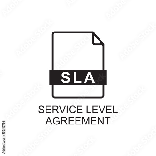 service level agreement icon , business icon