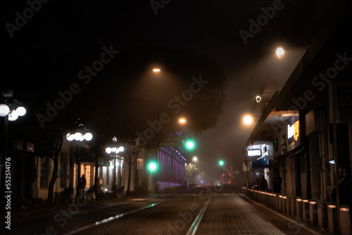 Noche de neblina en Xalapa, Centro