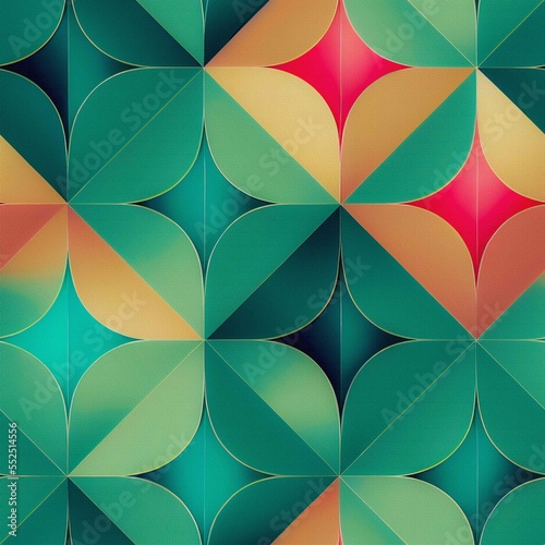 Seamless geometric pattern. Multicolored abstract background with lines and shapes. Endless tile background. Textile printing.