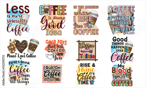 Coffee Sublimation Design Bundle