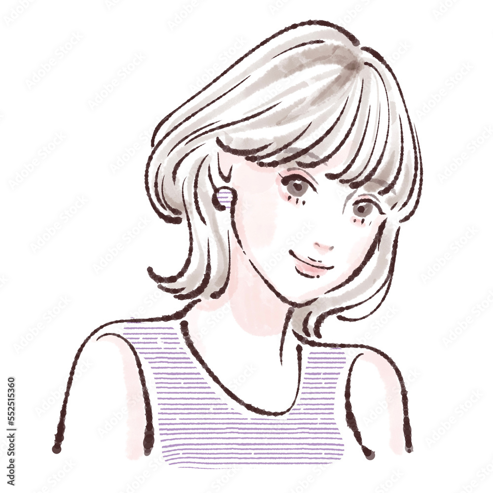 女性のイラスト素材 女性のイラスト素材
