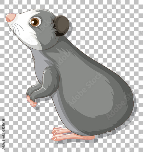 Hamster in cartoon style