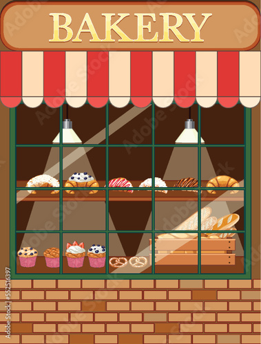 Bakery shop building facade