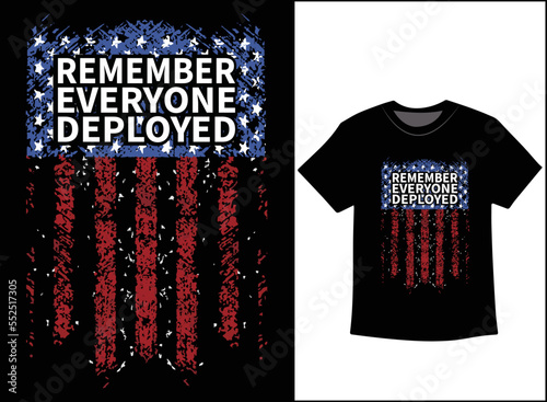 Remember Everyone Deployed T-Shirt Vector, R.E.D Friday shirt, Military Mom Shirt, Dad Shirt, Military Gift, Mom Gift From Daughter, Mom Shirt Plus Size T-Shirts
