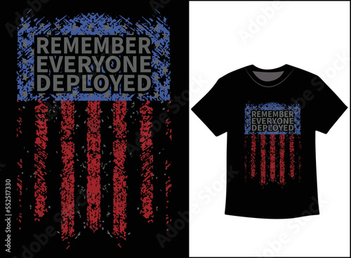 Remember Everyone Deployed T-Shirt Vector, R.E.D Friday shirt, Military Mom Shirt, Dad Shirt, Military Gift, Mom Gift From Daughter, Mom Shirt Plus Size T-Shirts photo