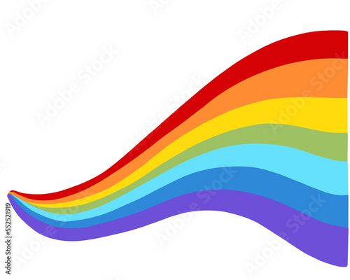 cute rainbow cartoon illustration