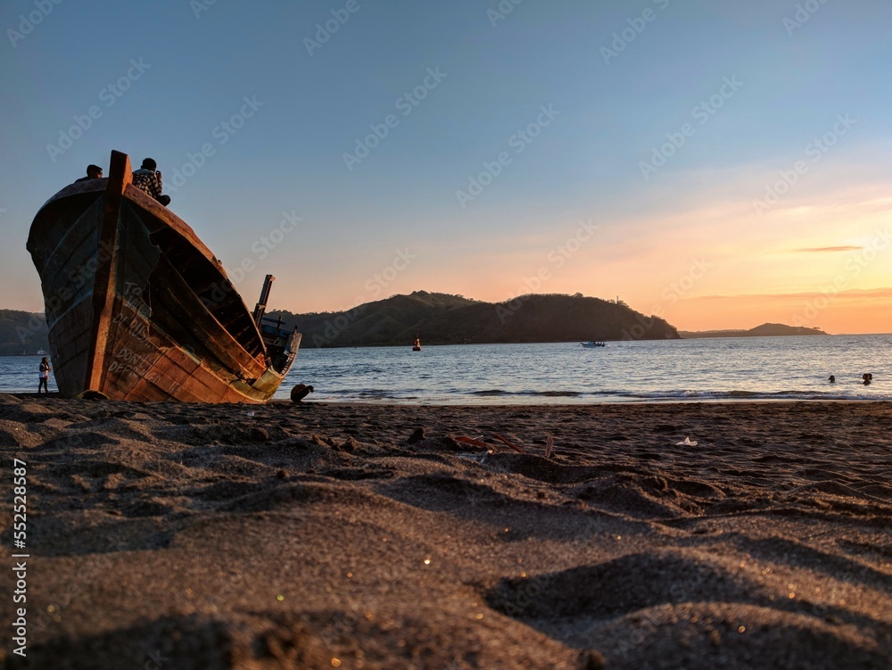 Wreck boat on beach Wreck boat on beach