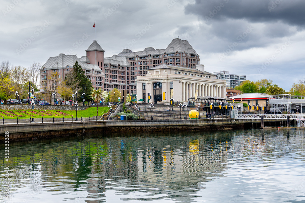 Beautiful view of Inner Harbor of Victoria, BC, Canada