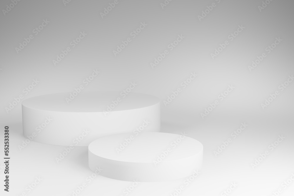 3d gray white cylinder background studio mockup 3d gray white cylinder background studio mockup