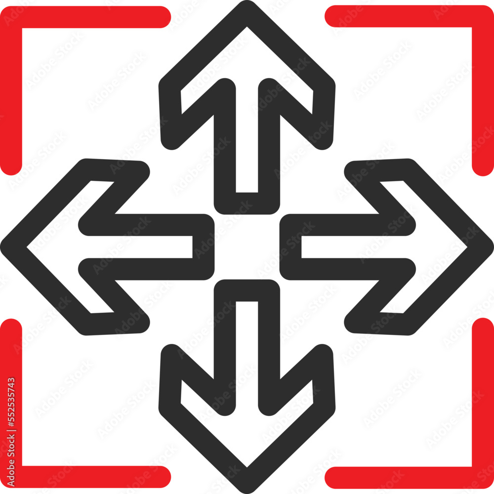 Direction Arrows Vector Icon
Direction Arrows Vector Icon