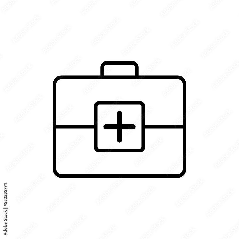 Medical kit icon vector Medical kit icon vector