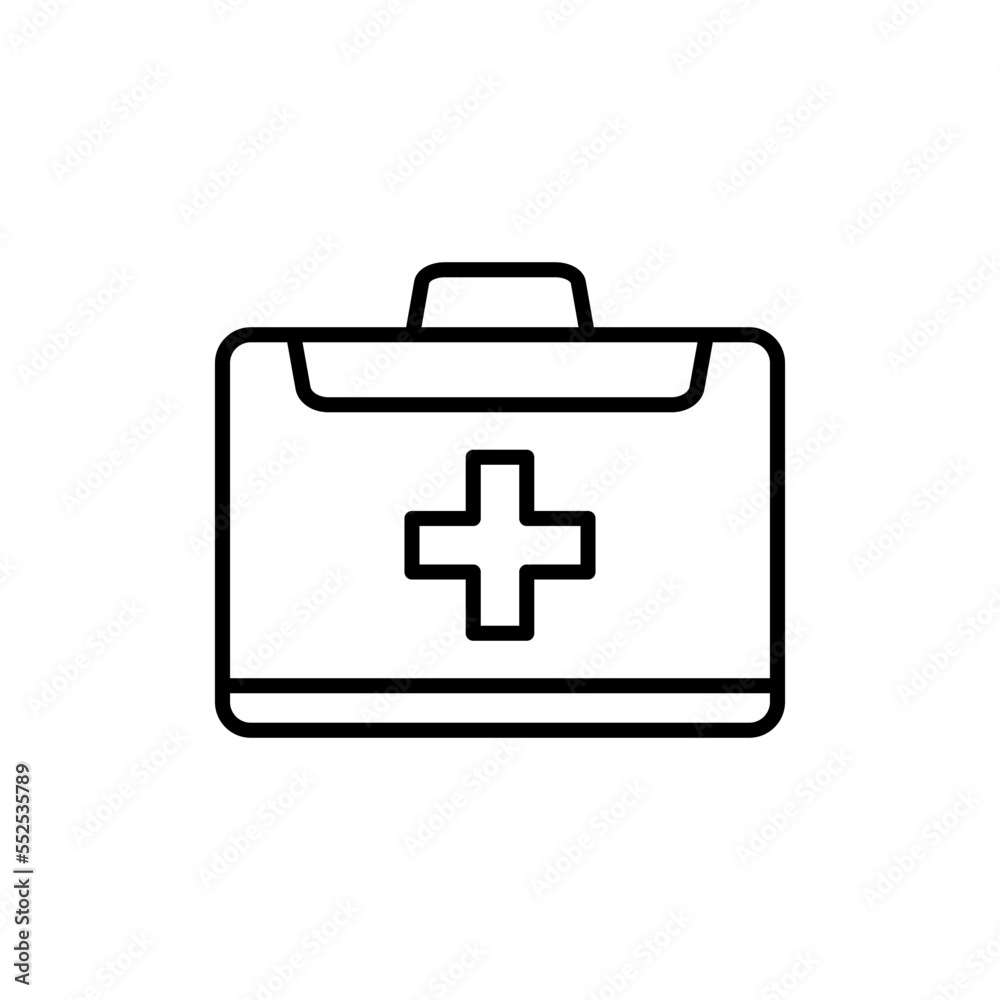 Medical kit icon vector Medical kit icon vector
