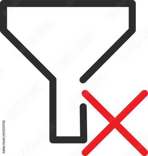 Remove Filter Vector Icon
