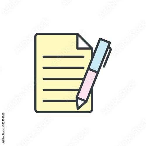 Paper icon vector design templates