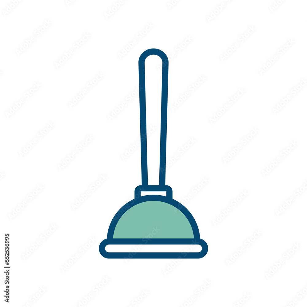 plunger icon vector design template in white background plunger icon vector design template in white background