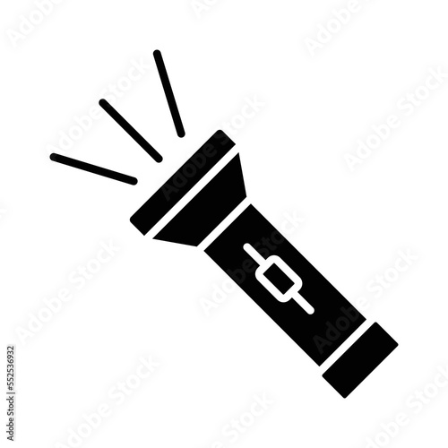 flashlight icon vector design template in white background