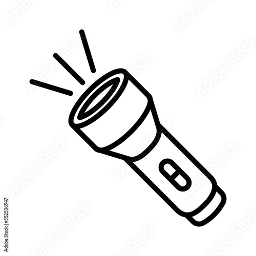 flashlight icon vector design template in white background
