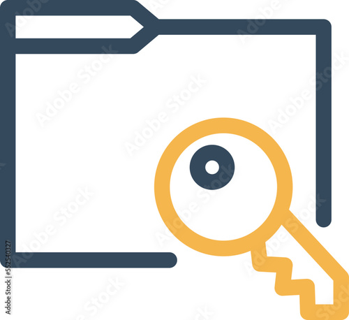 Folder Permission Vector Icon
