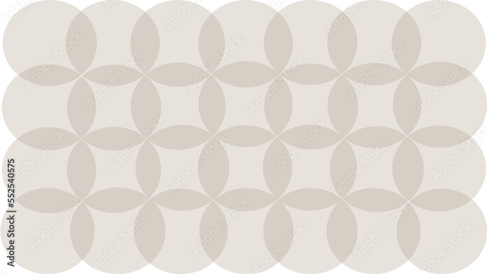 white background with beige circles