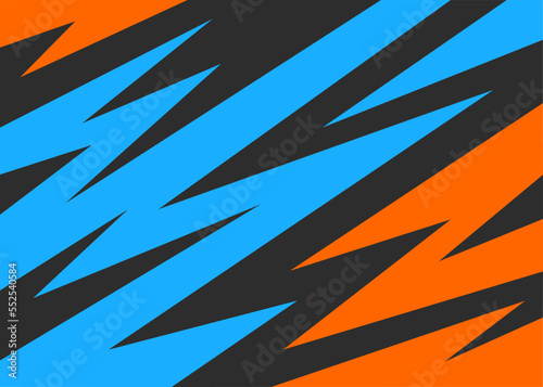 Abstract background with colorful zigzag and spike pattern