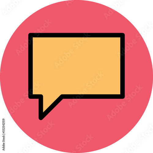Chat Bubble Vector Icon
