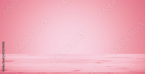 Pink color wood background. Love art color gradient. Pink wallpaper valentines day backdrop for montage.