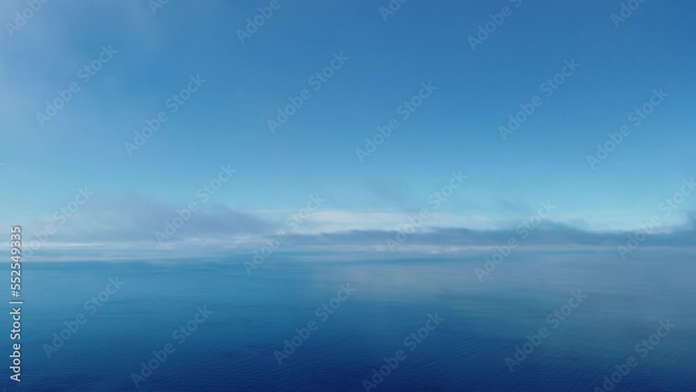 custom made wallpaper toronto digitalFog over sea. Abstract aerial nature summer ocean sunset sea and sky background. Small waves on clear water surface with bokeh lights from sunrise. Holiday, vacation and recreational concept