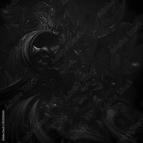 abstract black matter background, neural network generated art. Digitally generated image. Not based on any actual scene or pattern. photo