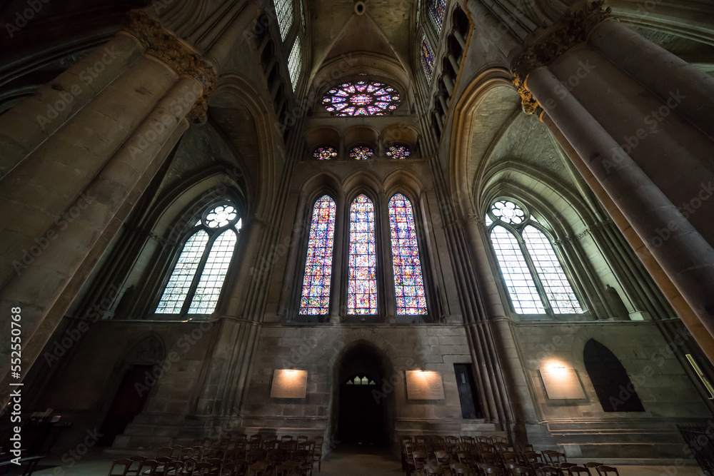 Interior of Cathedral of Reims, France
