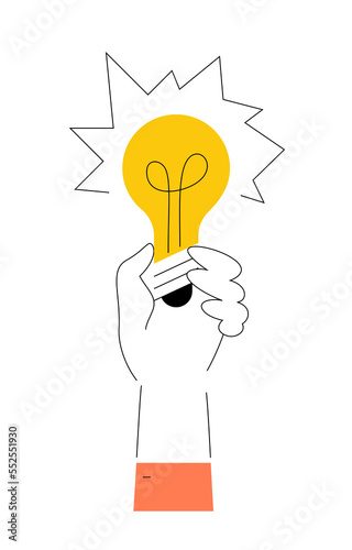 Hand With Light Bulb
