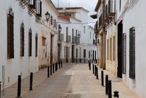 Fototapeta Naklejka Na Ścianę i Meble -  Empty Street, Villanueva de los Infantes, Ciudad Real, Spain