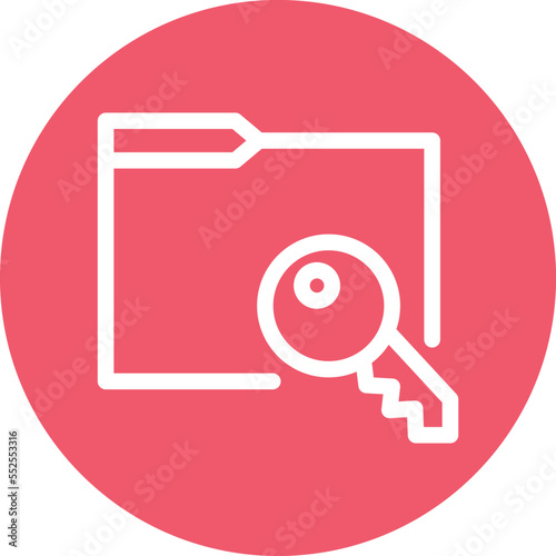 Folder Permission Vector Icon
