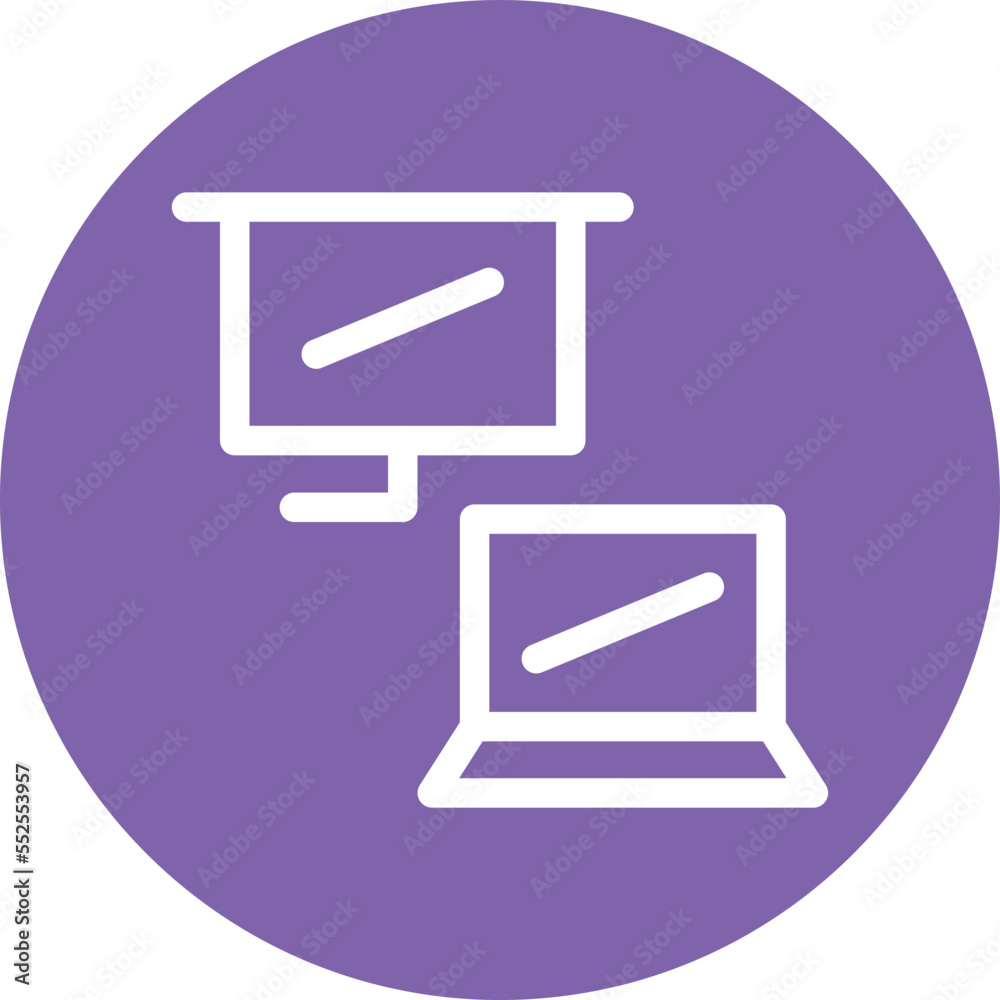 Online Presentation Vector Icon
Online Presentation Vector Icon