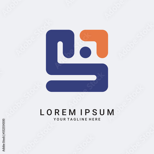 simple abstract logo design