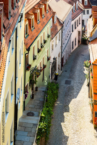 Historische Altstadt von Meißen im Sommer
